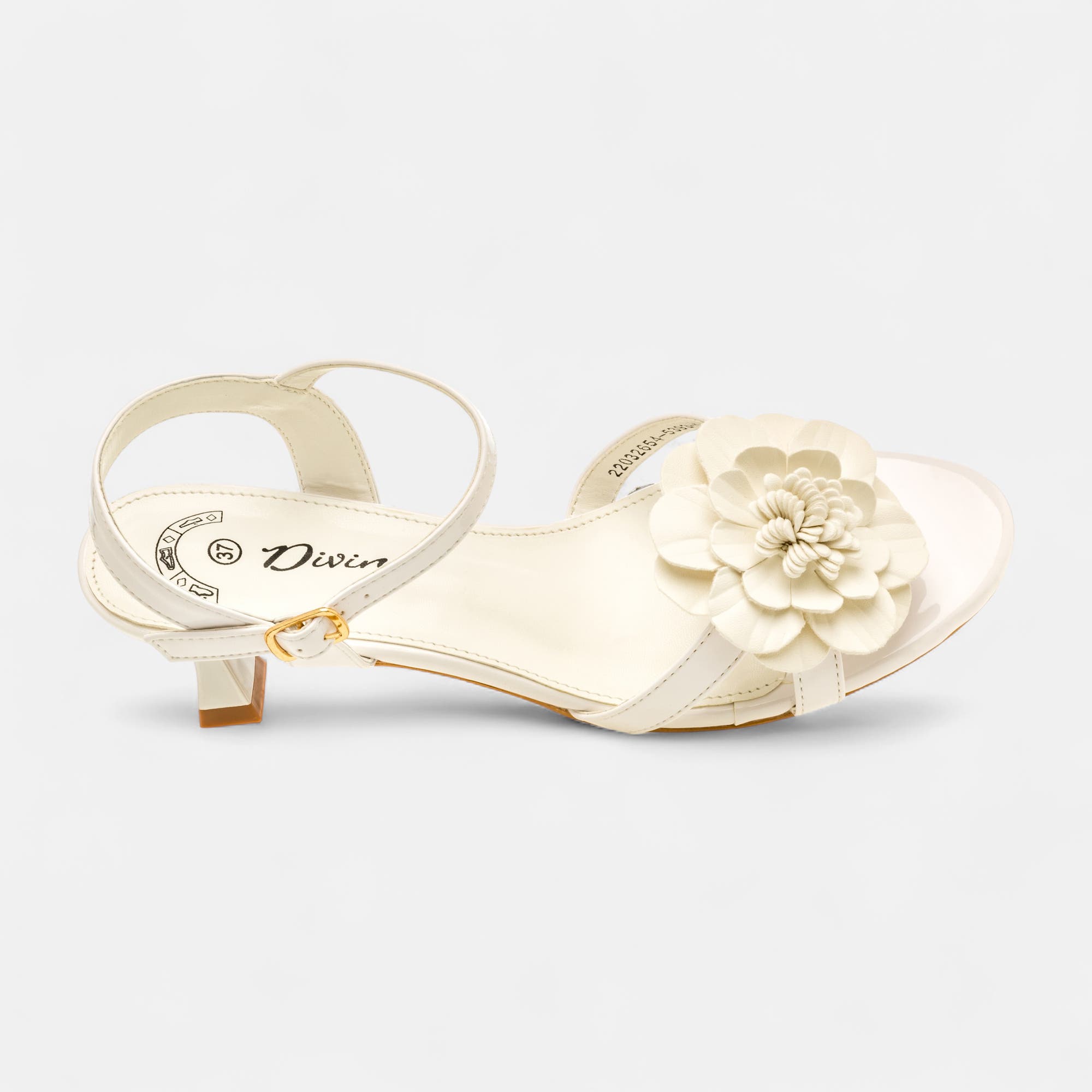 Nu-pieds à talon Femme blanc