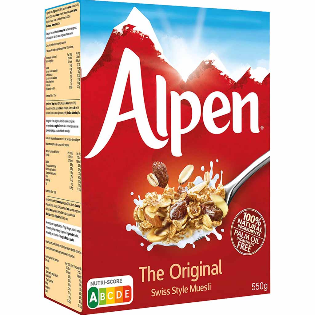 Alpen Swiss Style Müsli The Original 550g MHD:3.9.25