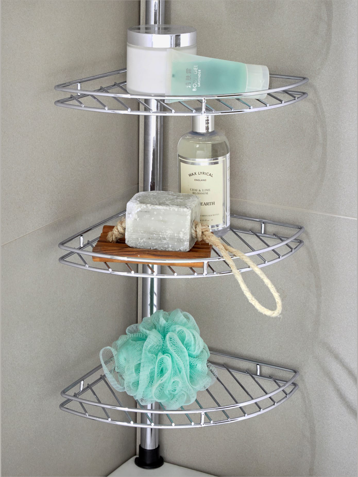 Tablette de douche jolie tablette pour produits de toilette
