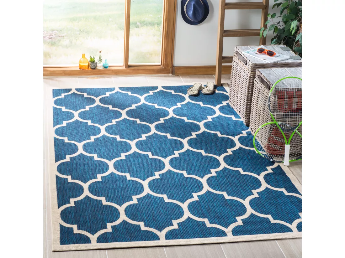 Tapis Navy & Beige 122 X 170 cm - Arista