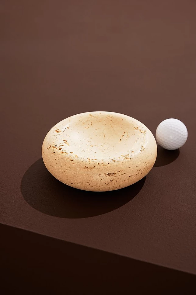 Moon skål travertine Ø15 cm