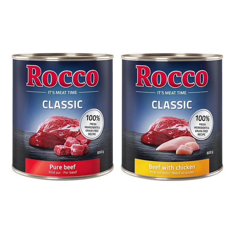 Lot multi-saveurs Rocco Classic 24 x 800 g