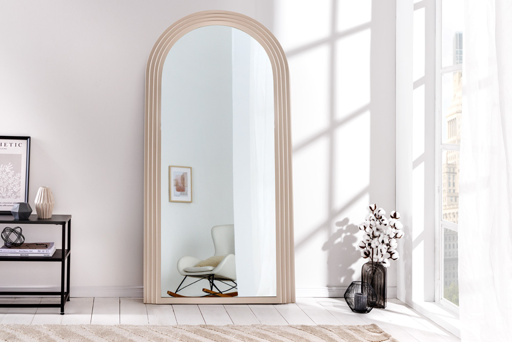 Design Wandspiegel ART DECO 160cm greige