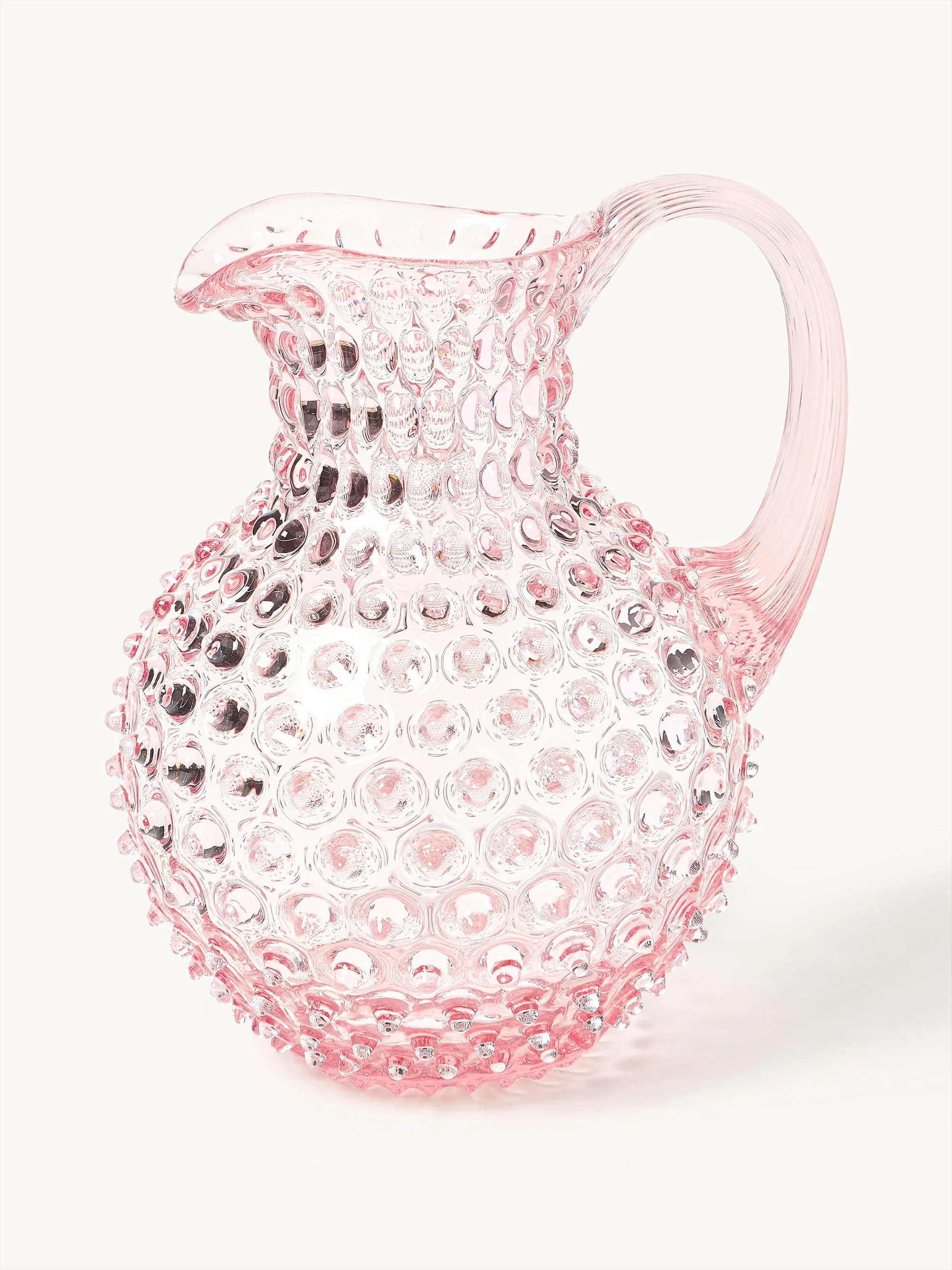 Mondgeblazen karaf Hobnail, 2 L