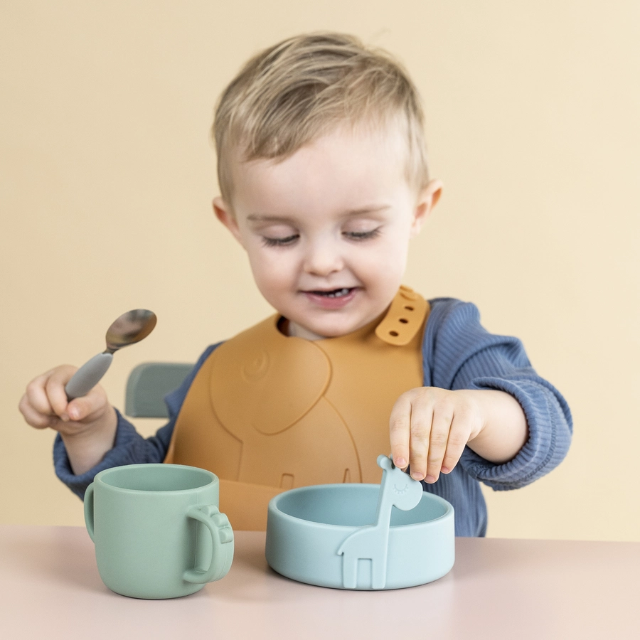 Done by Deer™ Lätzchen Peekaboo Elphee Senfgelb,  2-er Pack