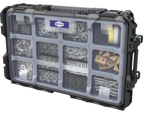 Organizer Industrieel 22 560 x 128 x 345 mm zwart
