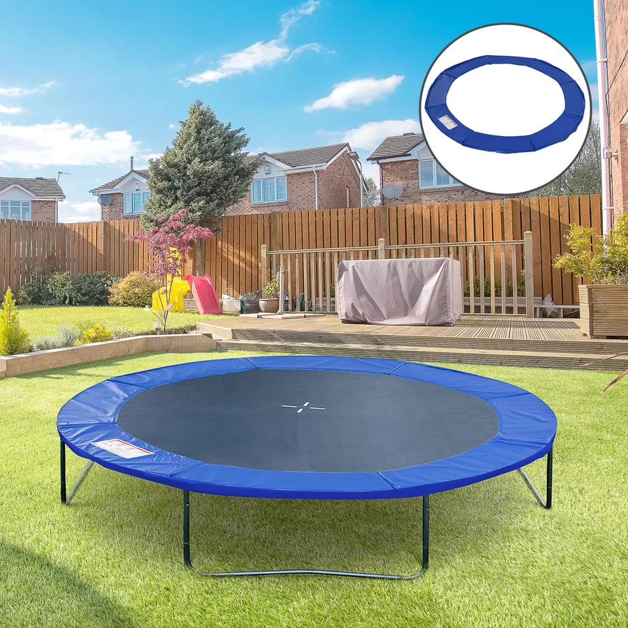 Outsunny Randabdeckung für Trampoline blau