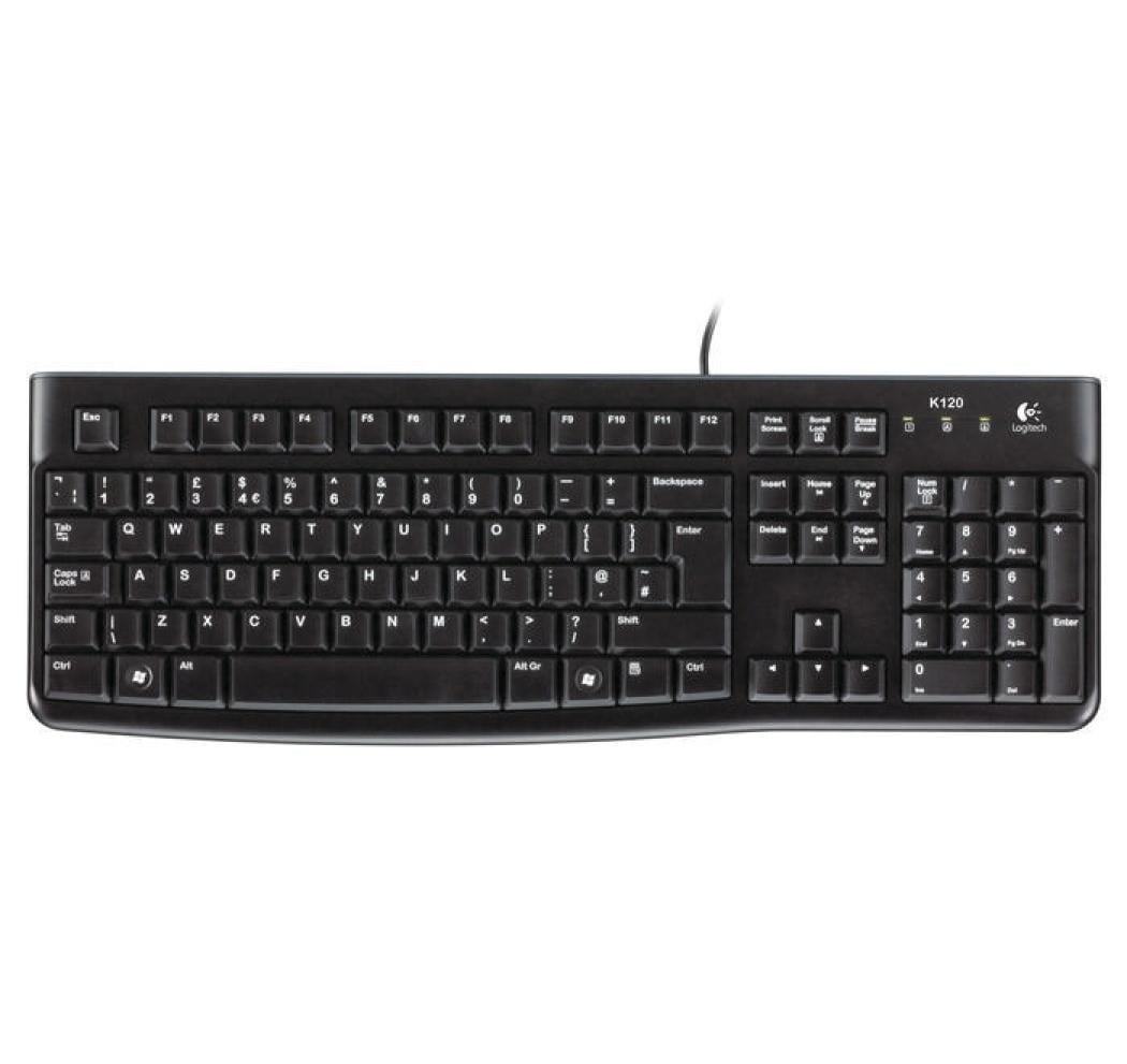 Tastatur K120 CH-Layout, kabelgebundenSpritzwassergeschützte Tastatur in voller Grösse die Komfort und Design vereint