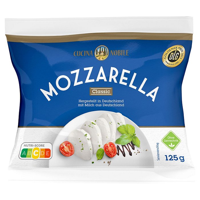 CUCINA NOBILE Mozzarella 125 g, Standard