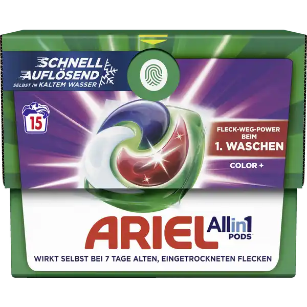 Color+ All-in-1 Pods Waschmittel Flüssig 15WL