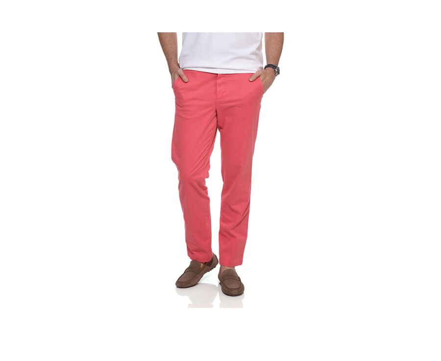 Pantalon chino homme Rose Framboise - JERRY