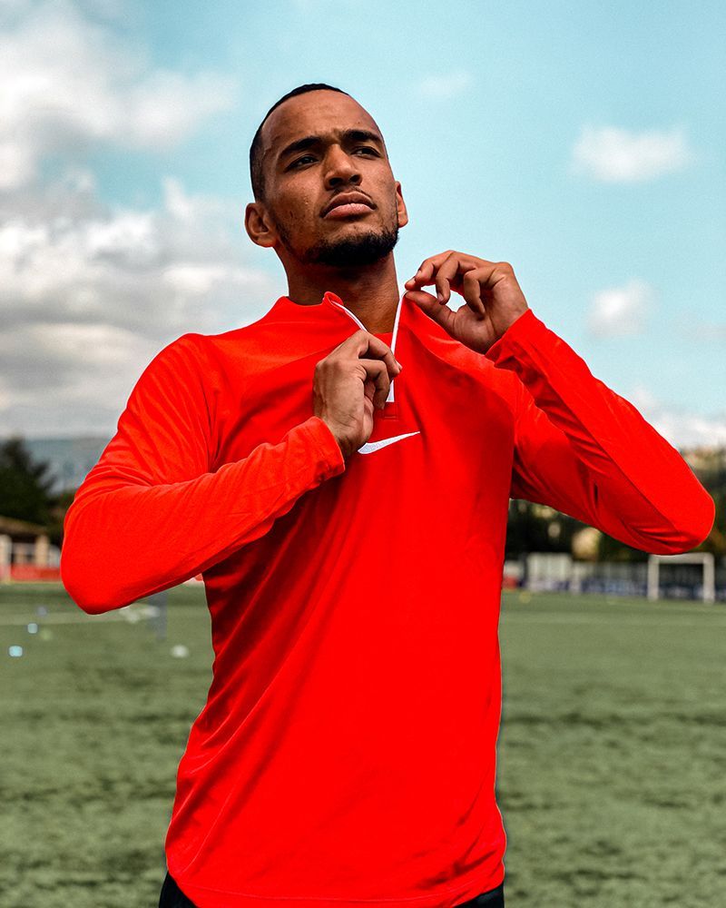 Haut d'entrainement 1/4 Zip Nike Academy Pro Rouge Crimson pour homme
