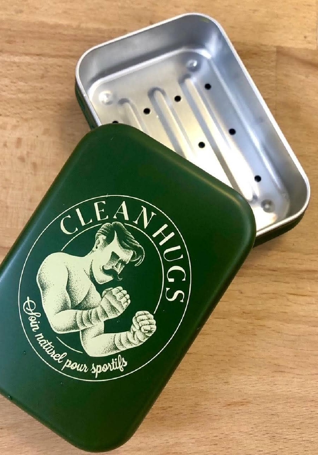 Clean Hugs Seifenbox Boîte à Savon Soap Box Aluminium