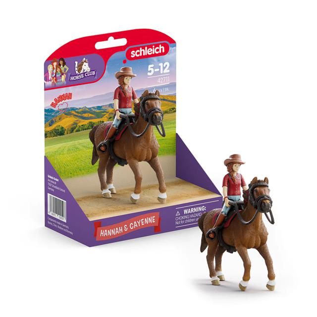 Speelgoedset Schleich Hannah & Cayenne