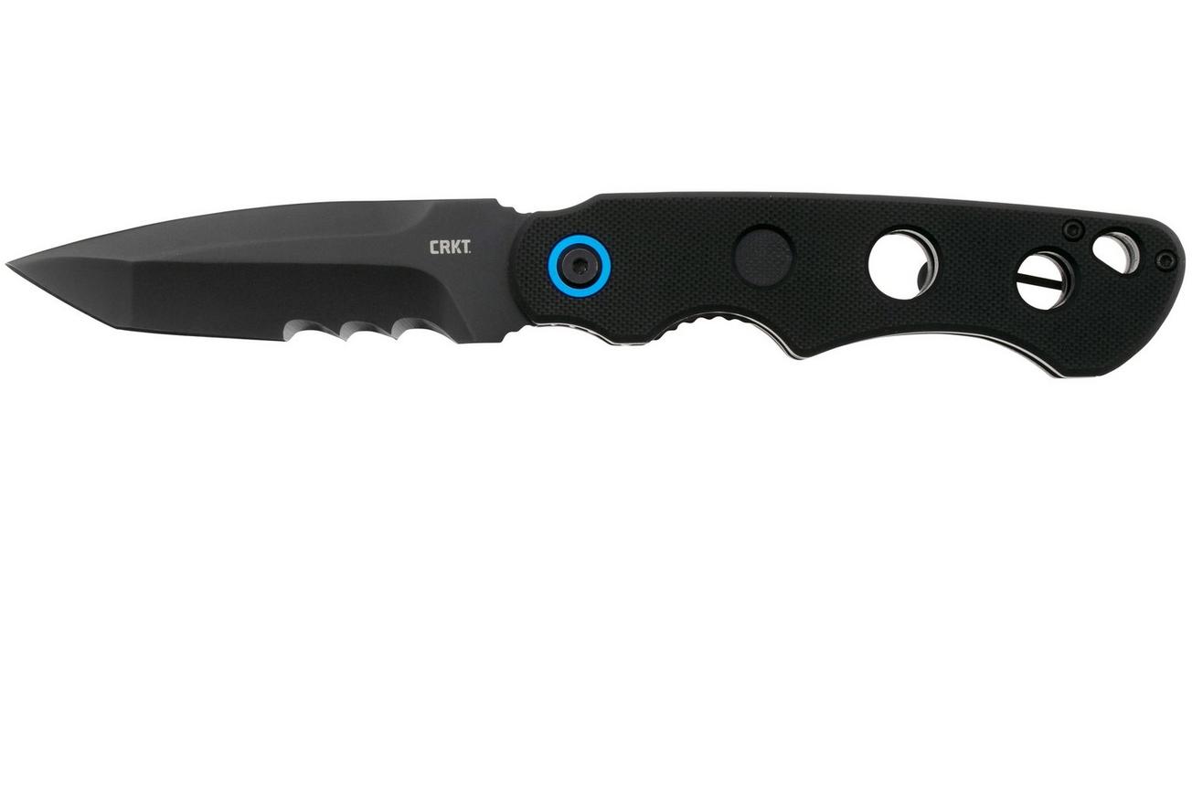 CRKT A.B.C. Folder, Veff Serrations 2606 Black G10 zakmes, Jim Hammond design