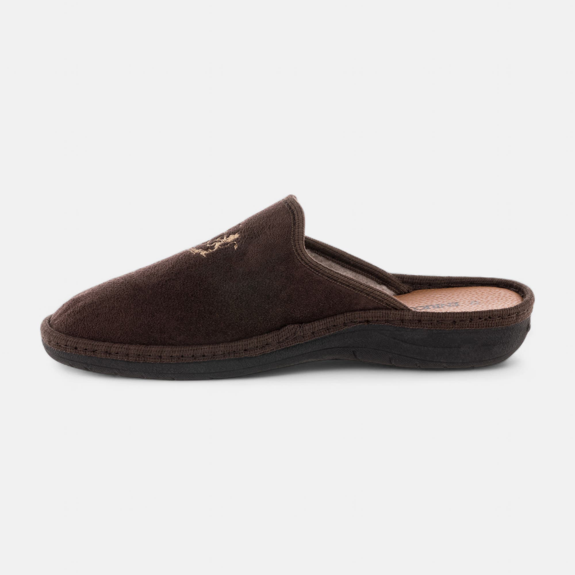 Pantoufles mules Homme marron