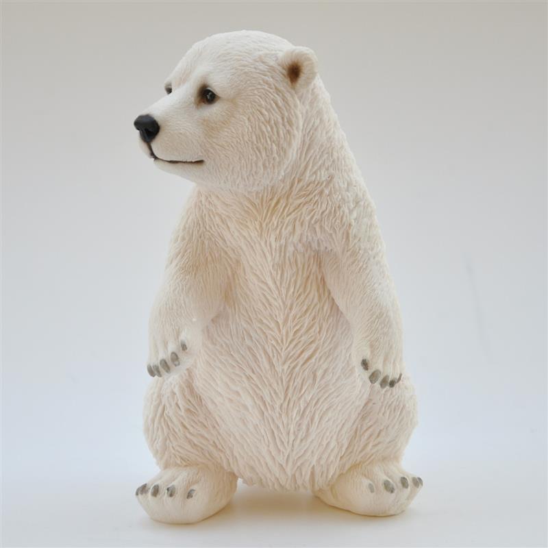 Dazikemo Dekofigur Gartenfigur Eisbär 11 x 11 x 19 cm