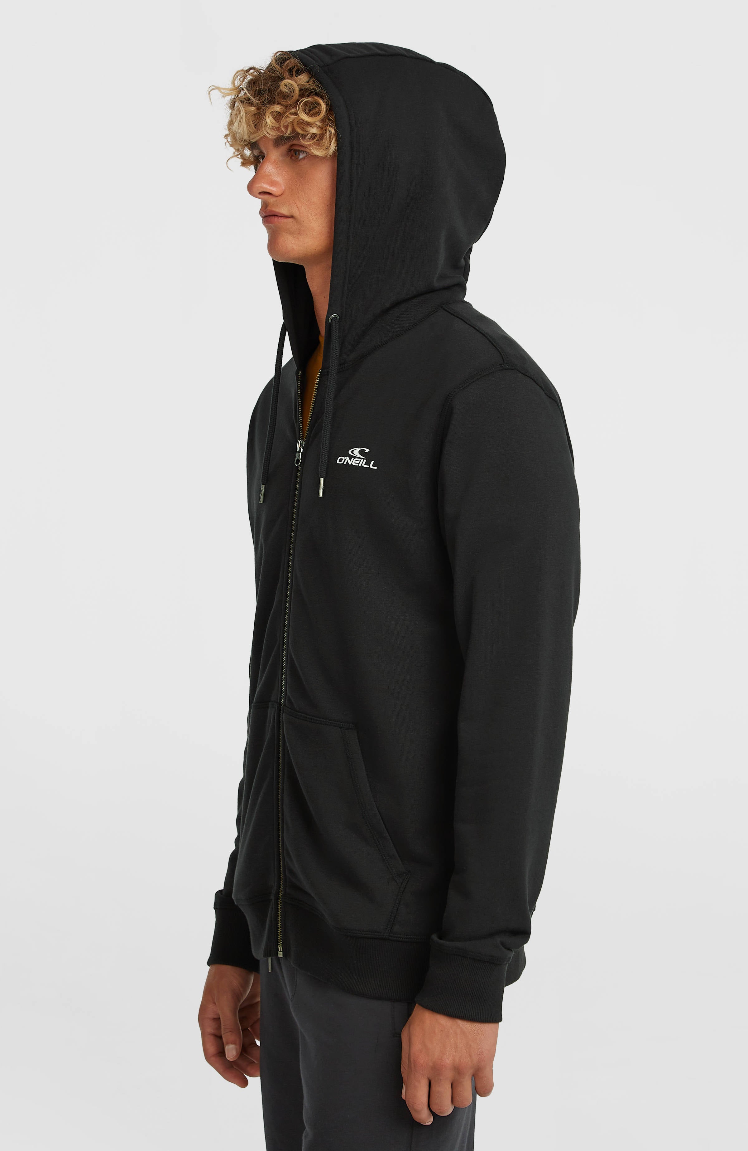 Small Logo hoodie met volledige rits