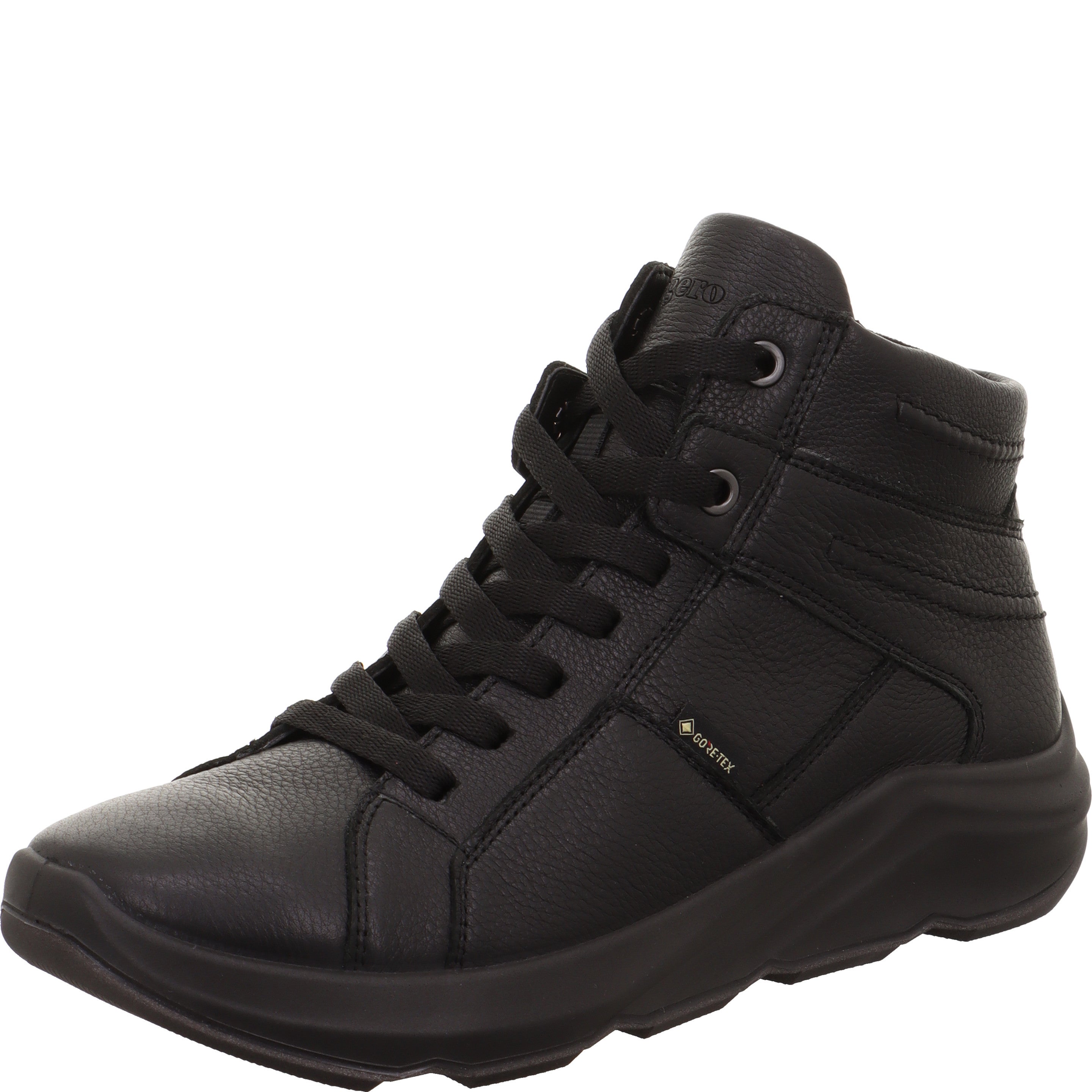 legero BLISS Damen  Sneaker high mit Reißverschluss - Farbe: Schwarz - Größe: 7