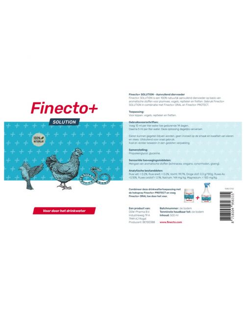 Finecto+ Solution - Anti bloedluizenmiddel - 500 ml