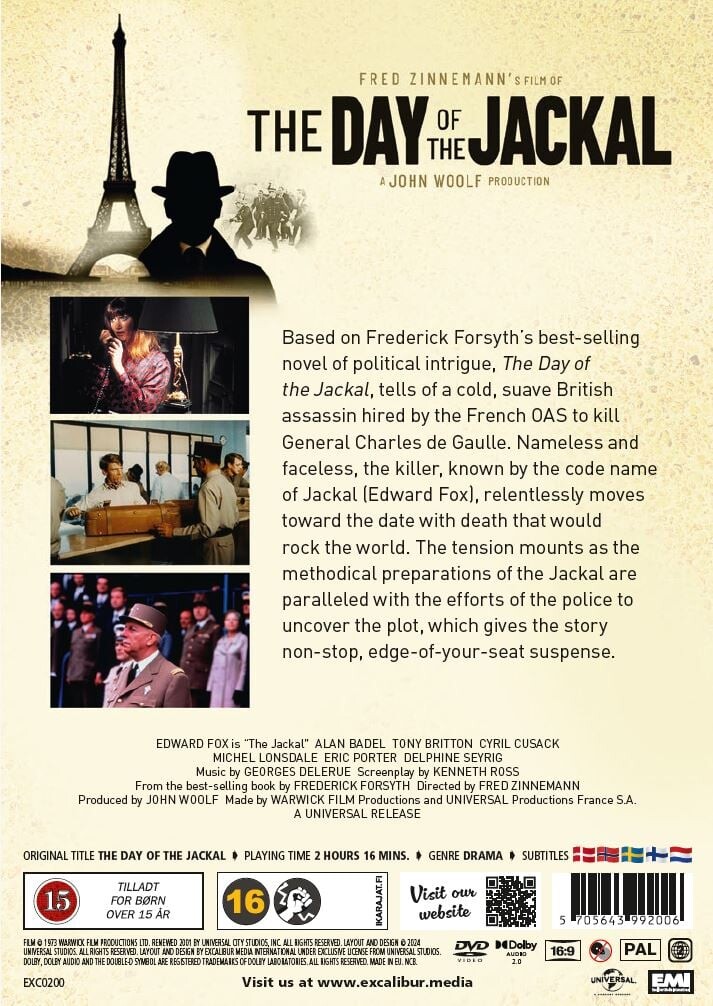 The Day Of The Jackal - DVD