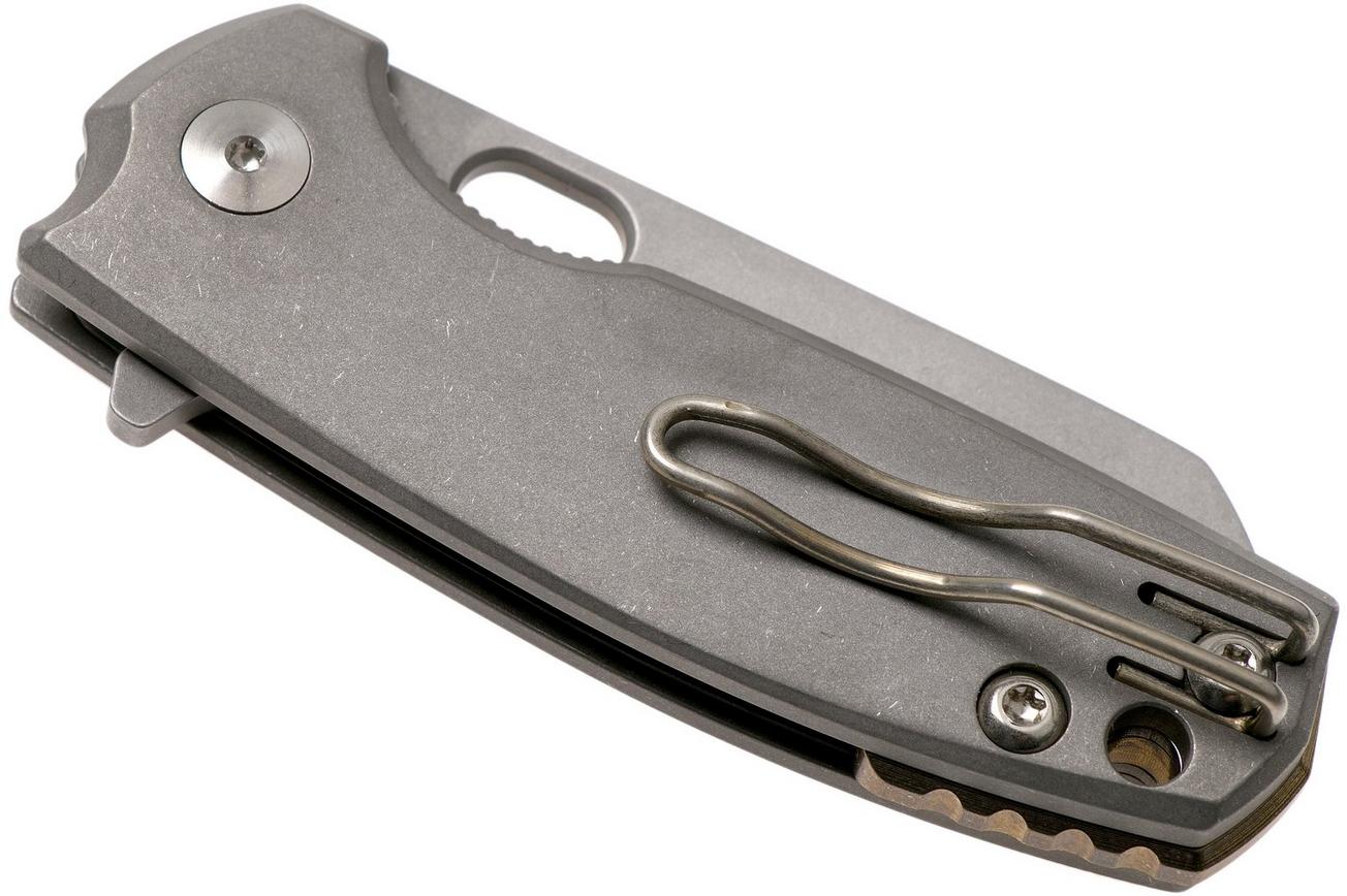 Fox Baby Core FX-608TI Stonewashed Titanium zakmes, Jesper Voxnaes design