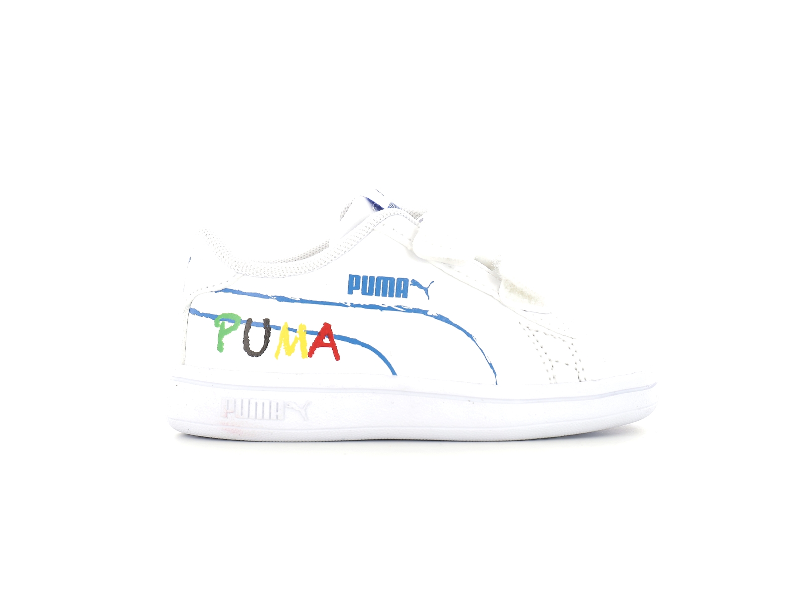 Puma-386201 Matières combinées Multi Blanc
