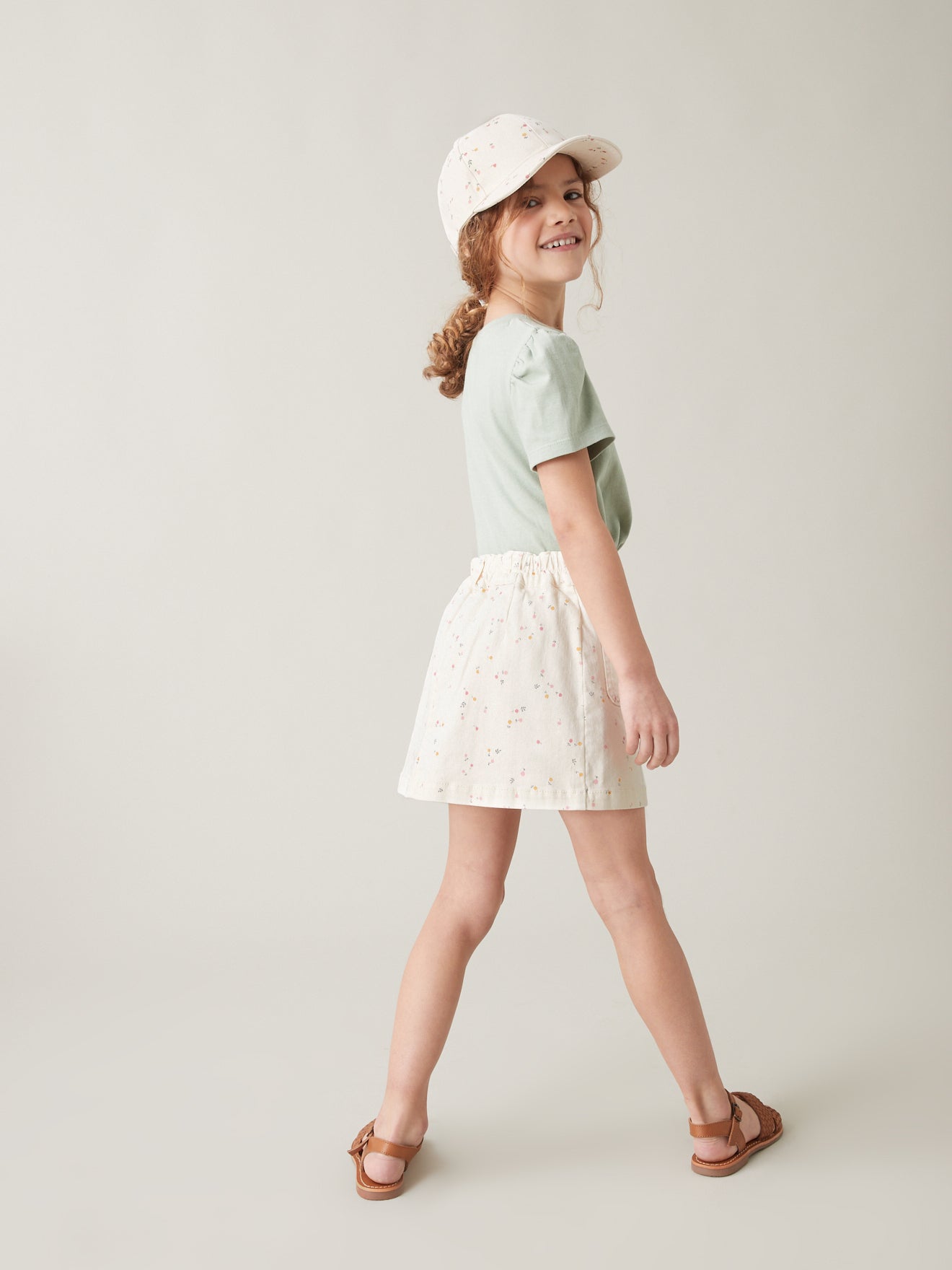 Mini-jupe Fille en twill