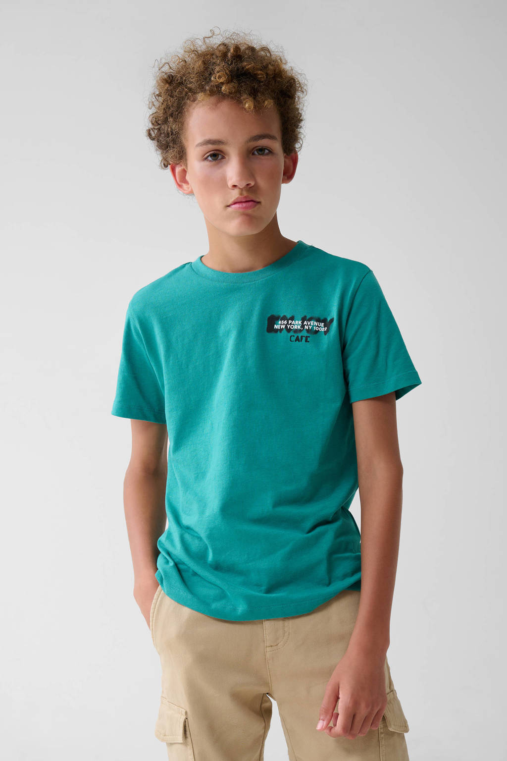 Shoeby T-shirt met backprint groen
