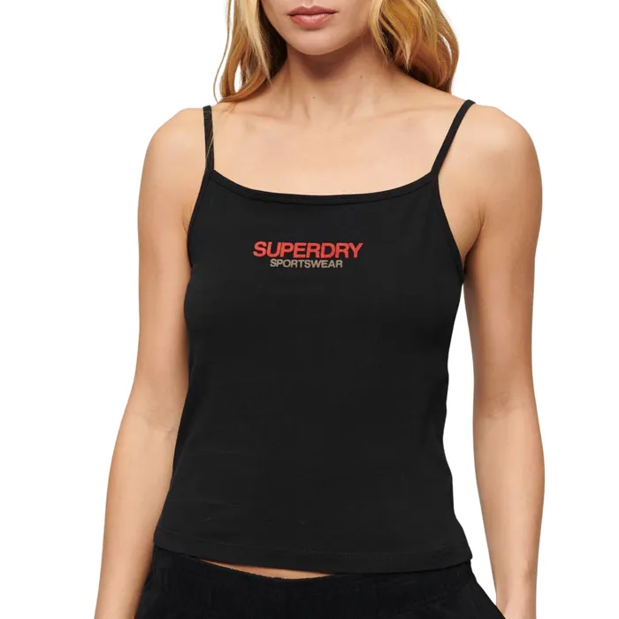 Superdry Sportswear Logo Fitted Cami Tanktop Dames
