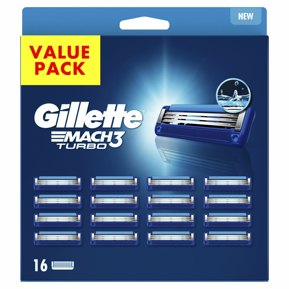 Gillette Scheermesjes Mach3 Turbo16 stuks