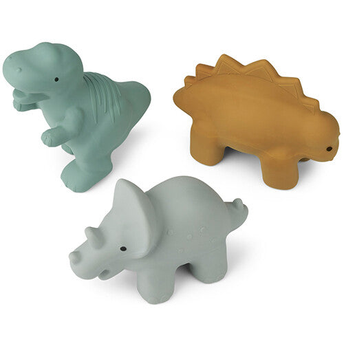 Liewood badspeeltjes david dino - blue multi mix - 3st