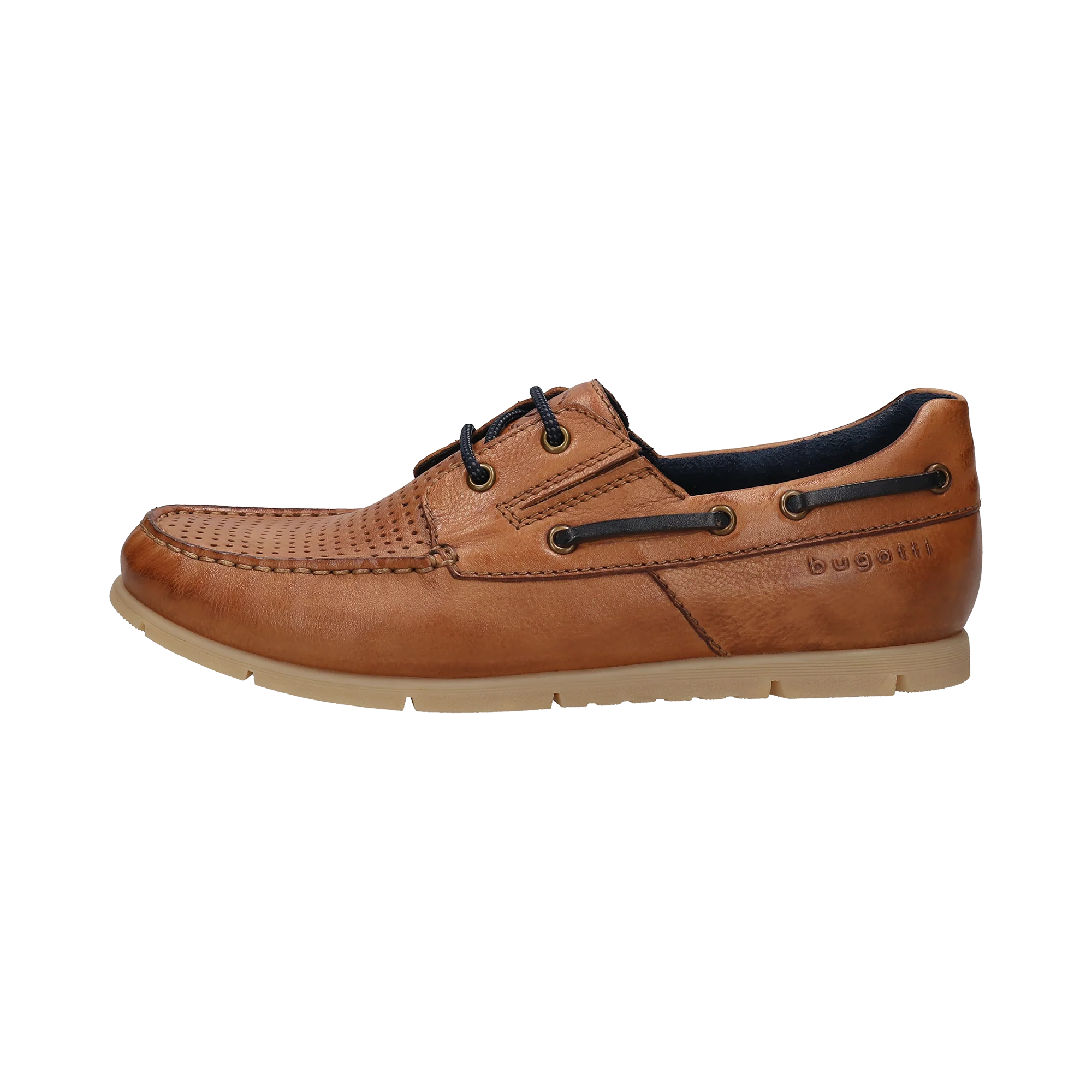 Leder Mokassin cognac