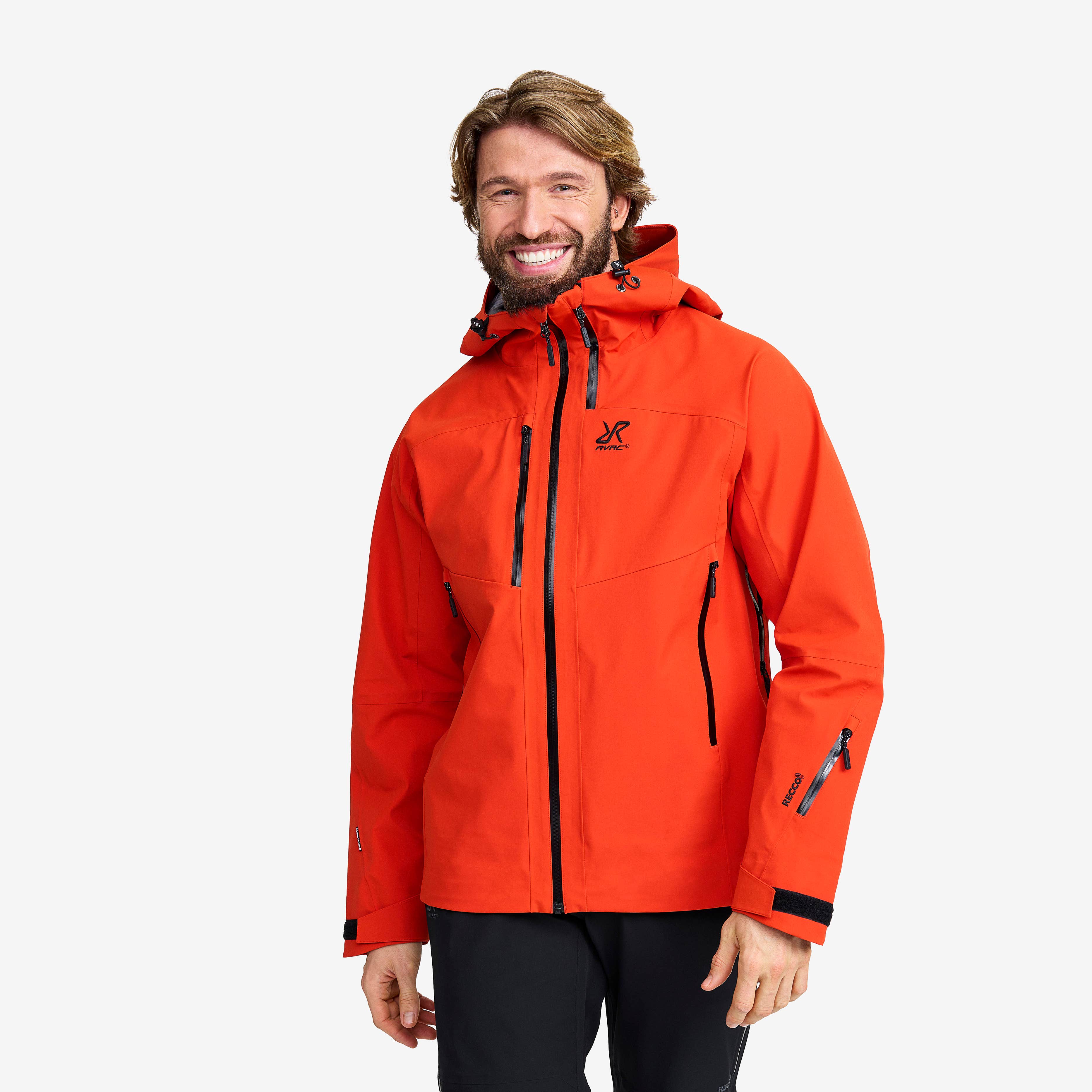 Cyclone 3L Shell Jacket Herre Pureed Pumpkin