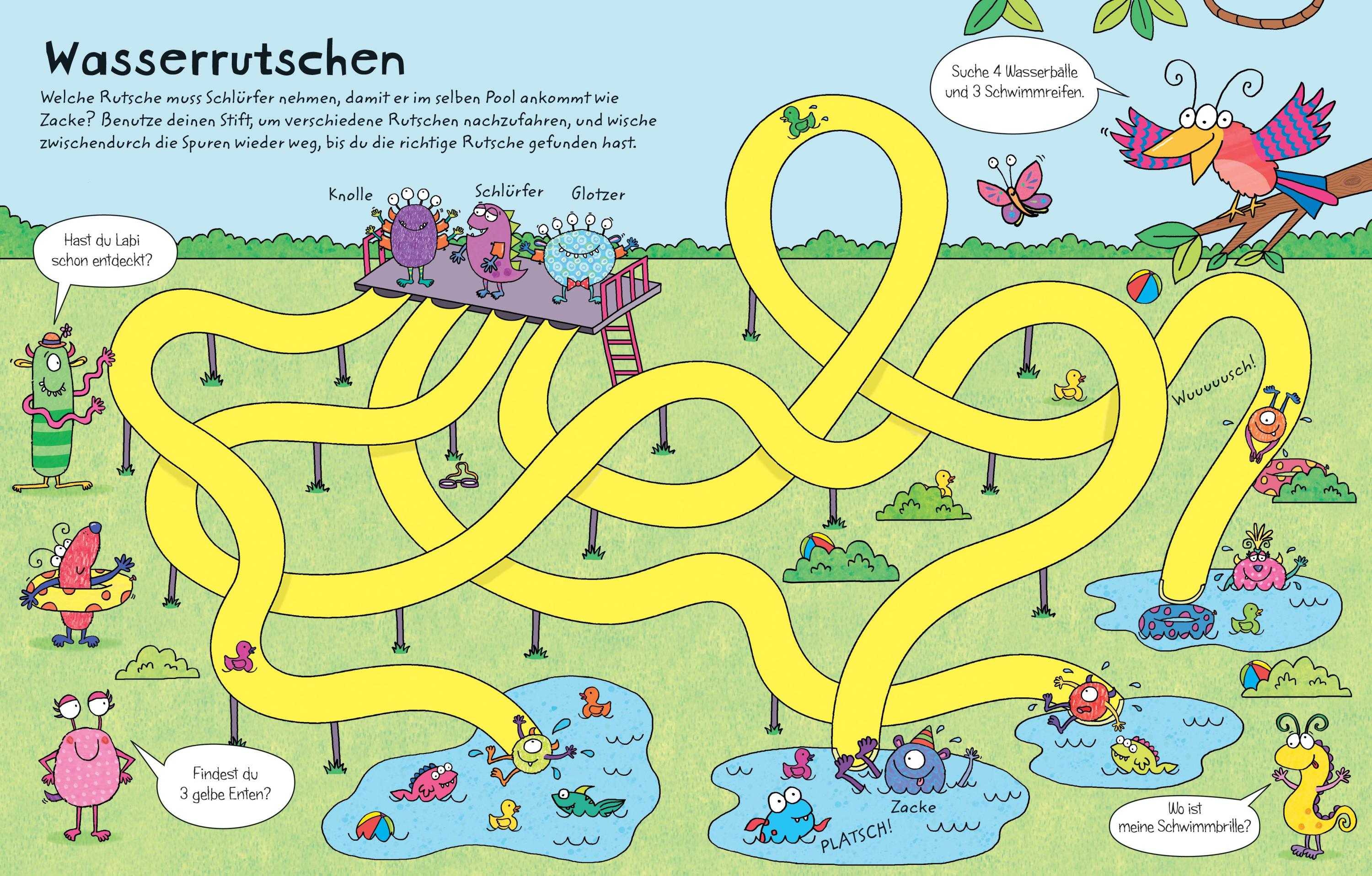 Meine Wisch-und-weg-Bücher / Mein Wisch-und-weg-Buch: Monster-Labyrinthe