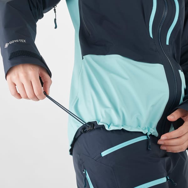 Veste de ski SALOMON MTN GORE-TEX 3L JACKET W CARBON/LIMPET