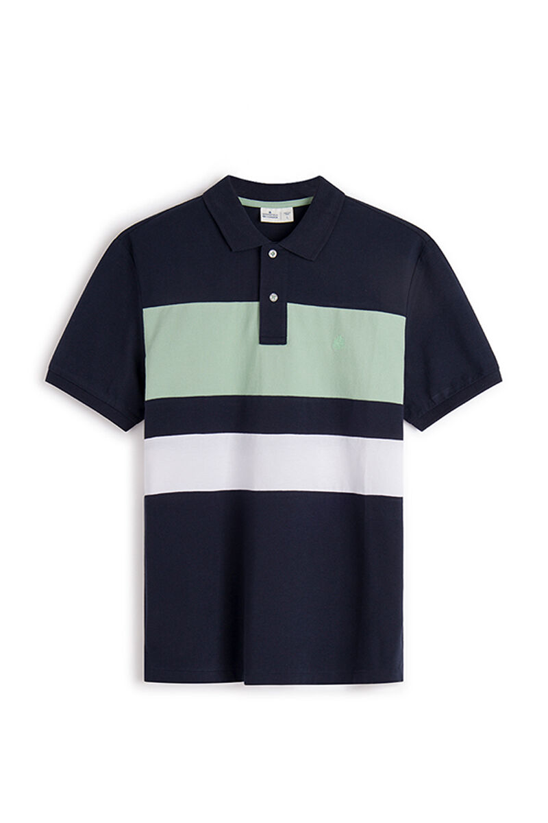 Blocos oxford polo piqué - azul marinho