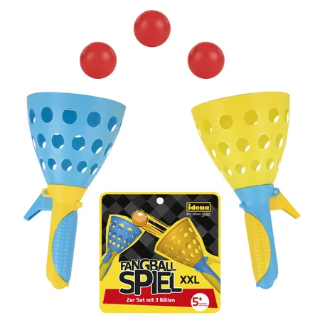 Idena Fangballspiel XXL, 2er Set mit 3 Bällen