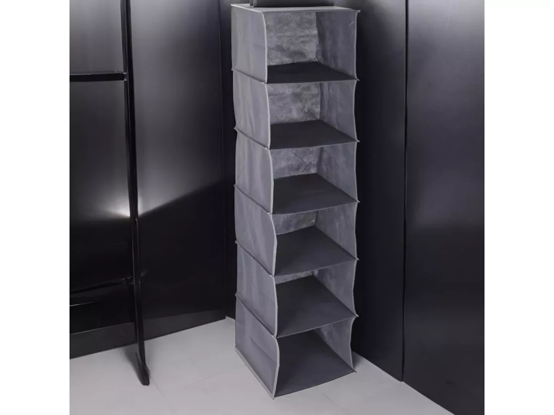 Organisateur de pulls suspendus Well Home avec 6 étagères et design moderne