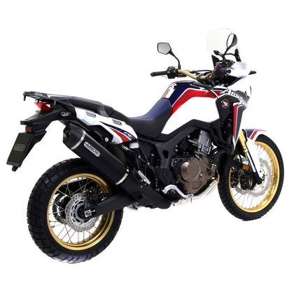Silencieux Arrow Maxi Race tech Alu dark embout carbone