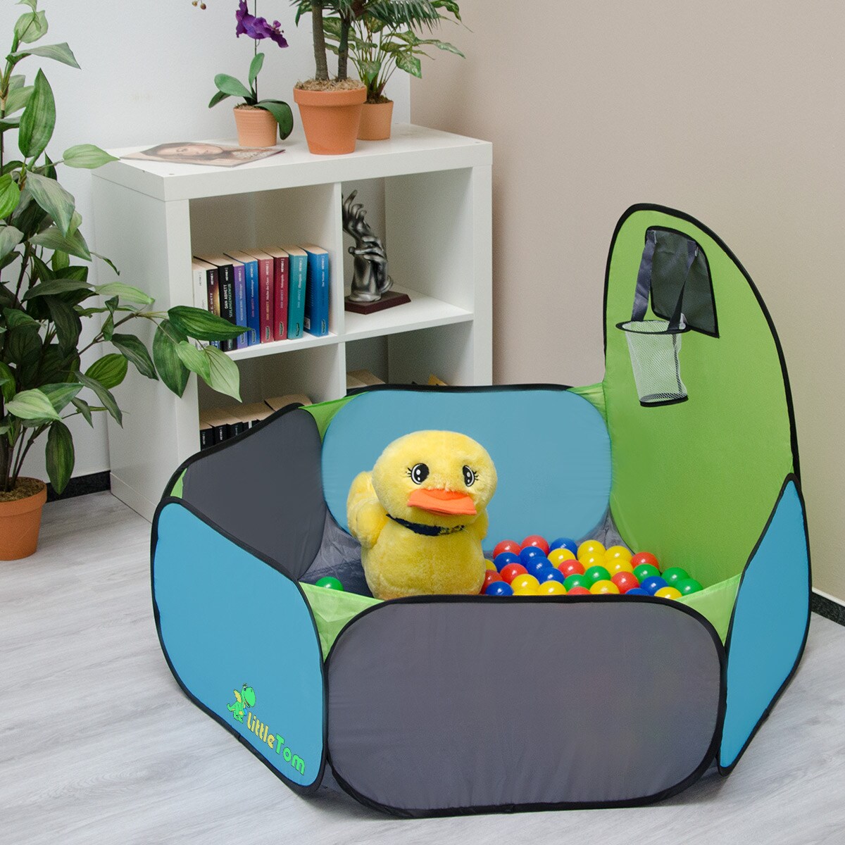 Spielset Kinderspielzelt inkl. 200 bunte Bällebadbälle | Spielzelt Spielhaus für Jungen und Mädchen