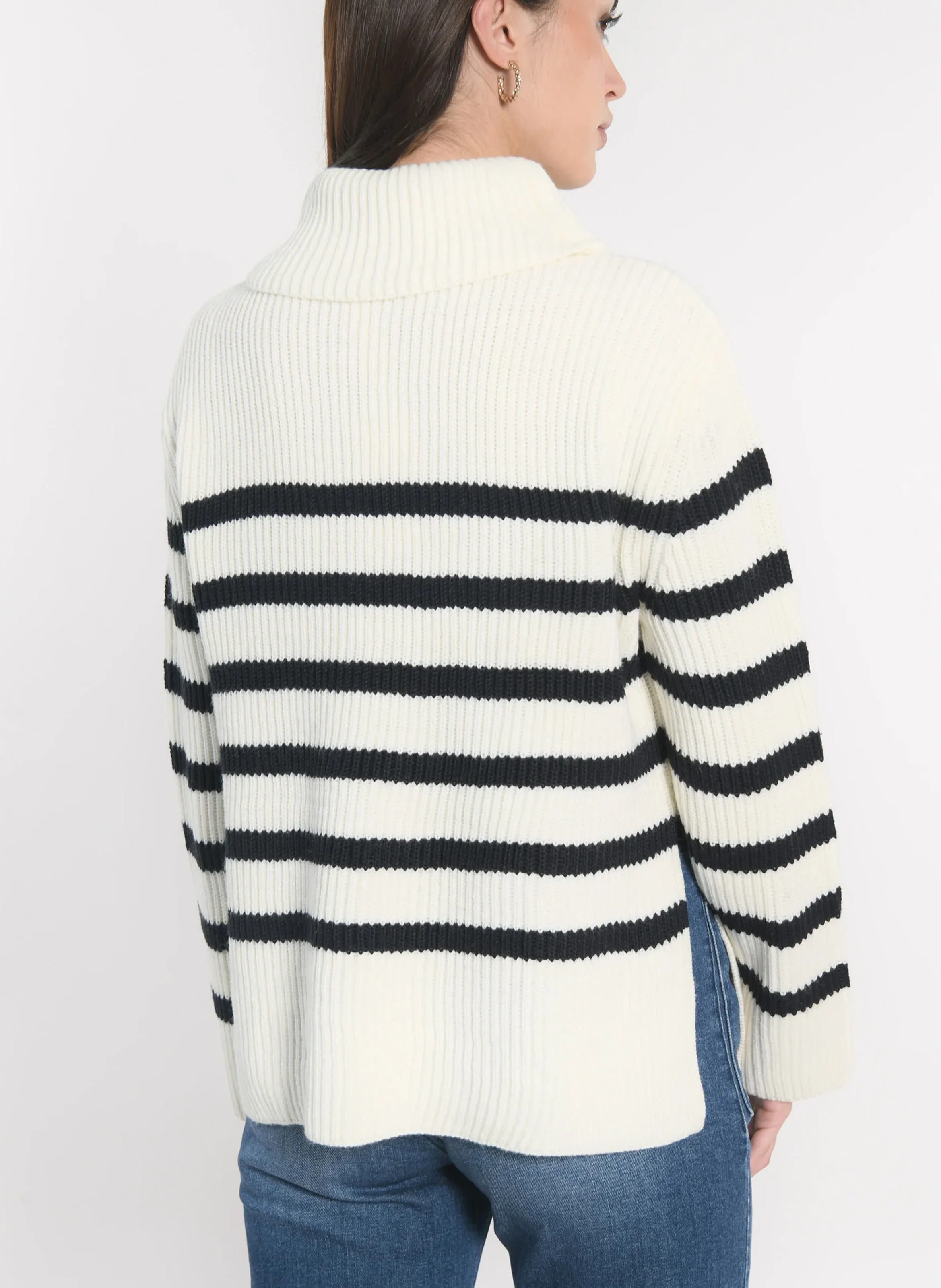 SIW - Pull col montant| Beige