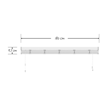 KARWEI aluminium jaloezie 50 mm matwit (kleurnr. 957) 180x180 cm (bxh)