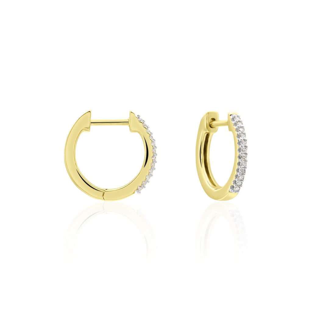 Creoles Or Jaune Aryanna Diamants