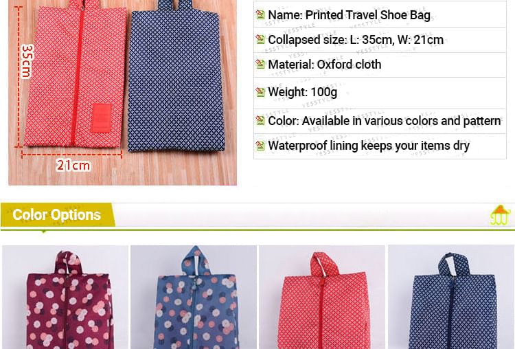 Evorest Bags - Bedrukte reisschoentas