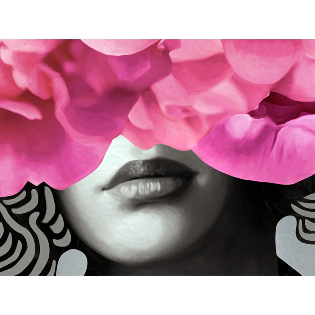Artgeist Femme Noir et Blanc 120x80