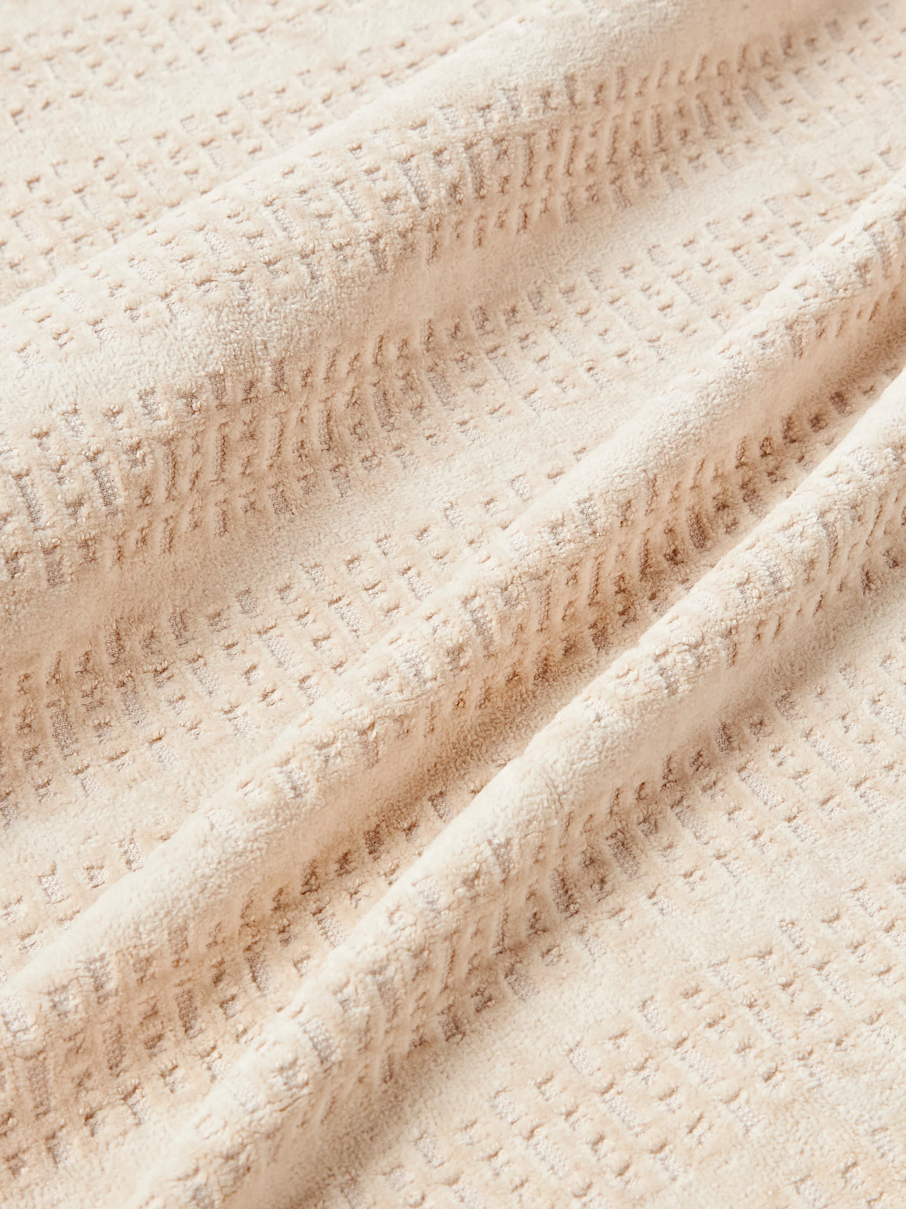 Velours handdoek Tallulah met decoratieve franjes, in verschillende formaten