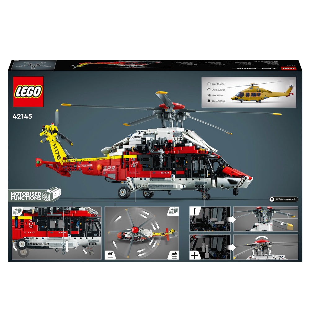 LEGO Technic 42145 Airbus H175 Rettungshubschrauber Spielzeugmodell