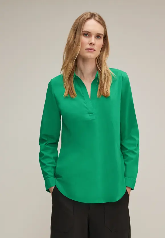 Business Longbluse - fresh spring green