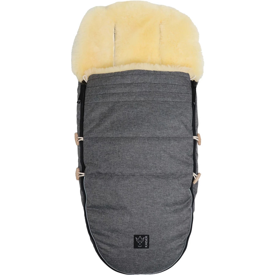 Kaiser Winterfußsack LOVE THE NATURE anthracite melange